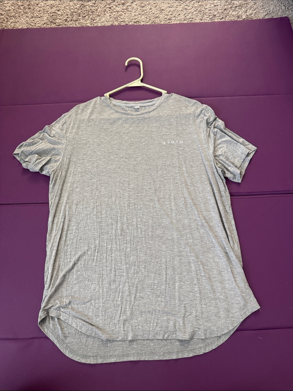 NVGTN Men's Crewneck Tee — Heather Gray